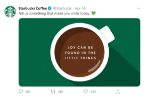 Starbucks’ National Coffee Day campaign (Image Source)